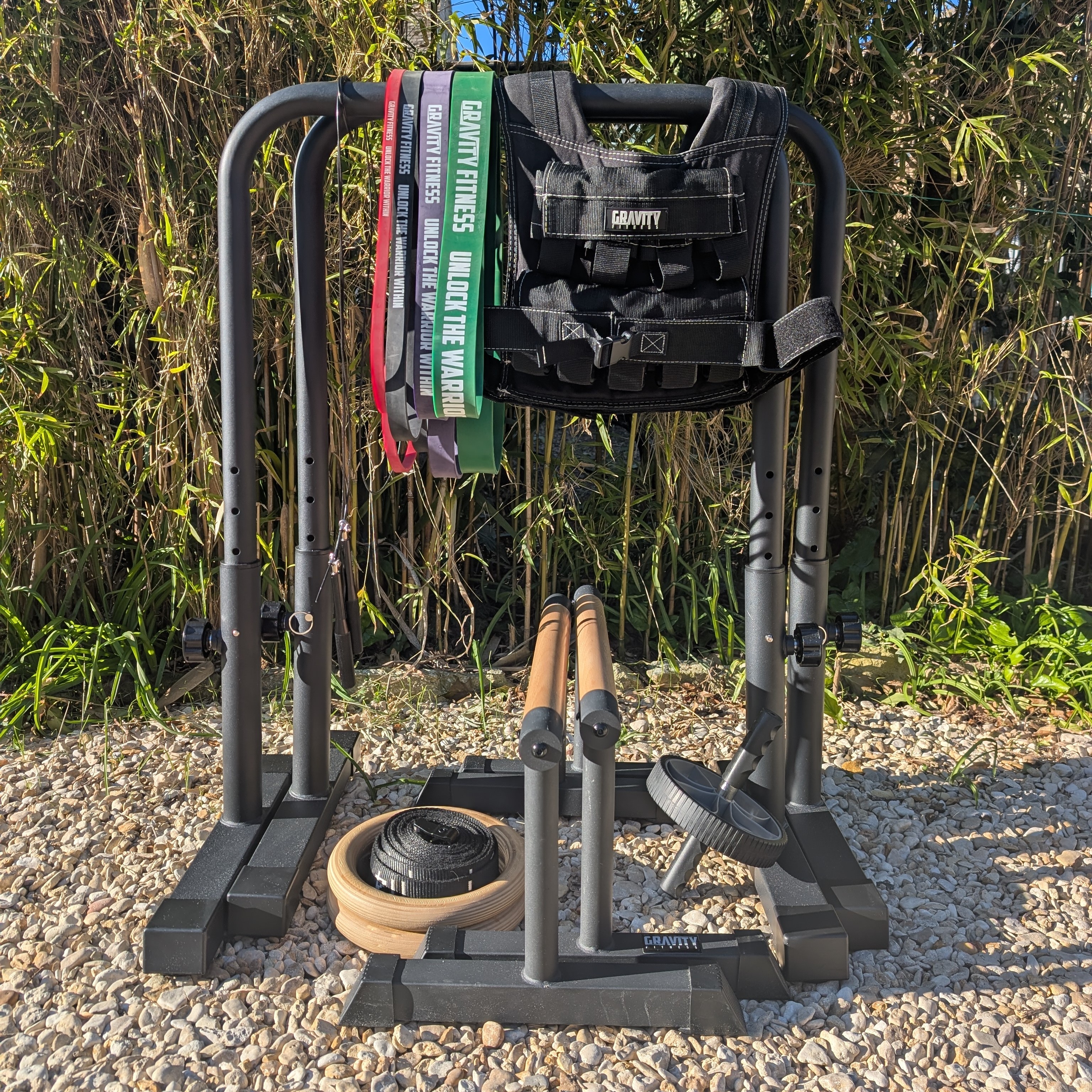 Calisthenics equipment stack